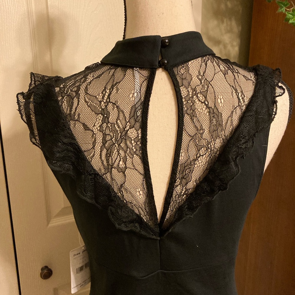 Free People Black sleeveless dress size medium NWT - Picture 5 of 8